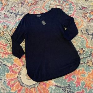 THE LIMITED Navy 3/4 Sweater S NWT